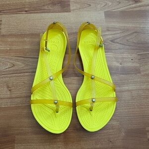 CROCS Yellow Sandals Minimalist Summer Style